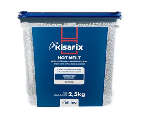 COLA HOTMELT BRANCA 2,5KG KISAFIX - HM4511