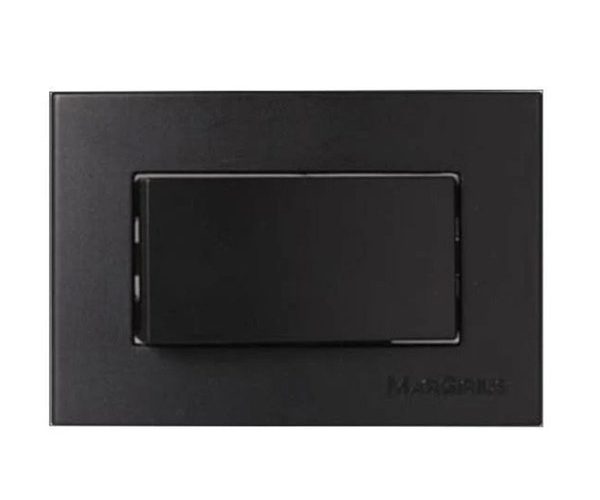 CONJ. 1 INTERRUPTOR SIMPLES 10A 250V PARA MOVEL PRETO - MARGIRIUS