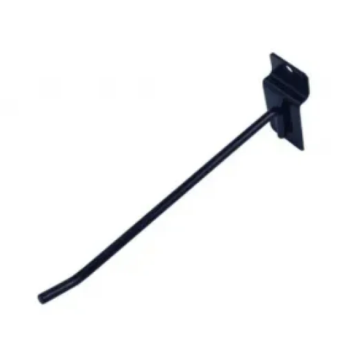 GANCHO PRETO PARA PAINÉL CANALETADO - 15 - 20 - 25 - 30CM