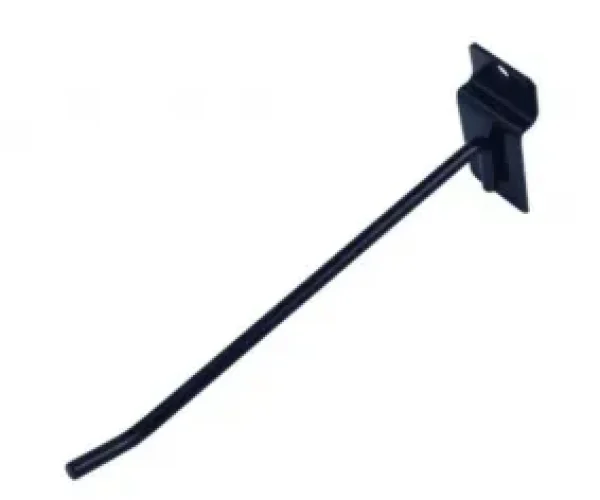 GANCHO PRETO PARA PAINÉL CANALETADO - 15 - 20 - 25 - 30CM