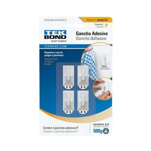 GANCHO QUARTZO DE PLASTICO BRANCO P