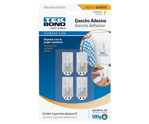 GANCHO QUARTZO DE PLASTICO BRANCO P