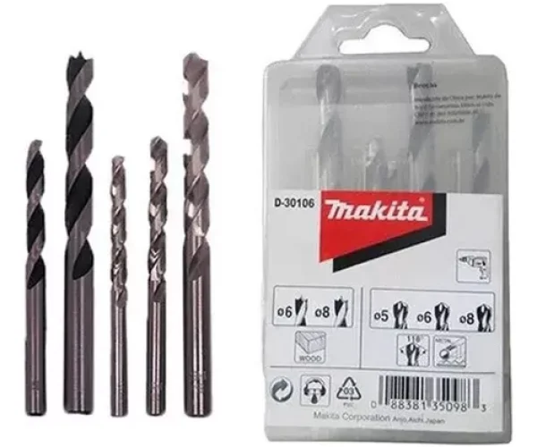 KIT DE BROCAS COM 5 PCS - D-30106