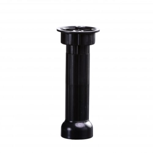 PÉ PLÁSTICO REGULÁVEL 100MM PRETO (ATÉ 120MM)
