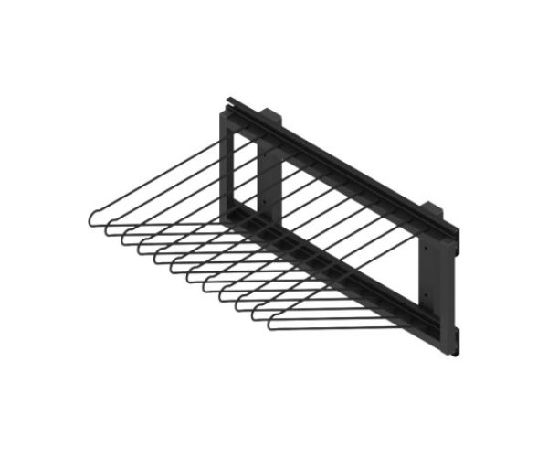 PORTA CALCA EXTENSIVEL 12 HASTES CROMADO C COR LARGA 450MM